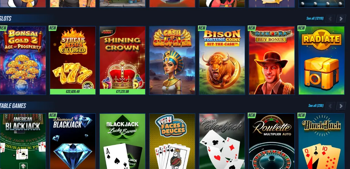 Join live dealer tables