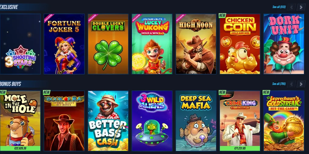 Play popular slot games